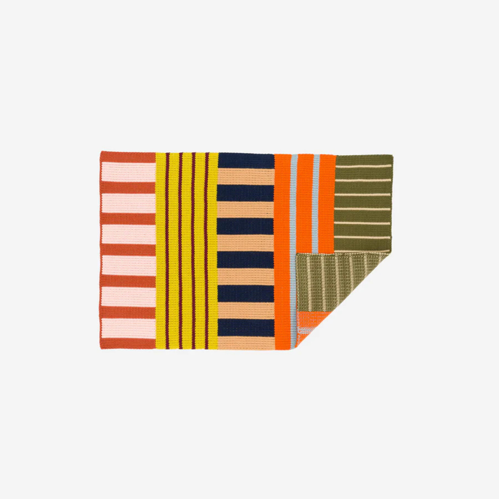 Verloop Patchwork Stripe Mini Rug- Desert