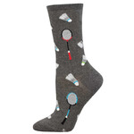 WHAT A RACKET- CHARCOAL HEATHER- 9-11