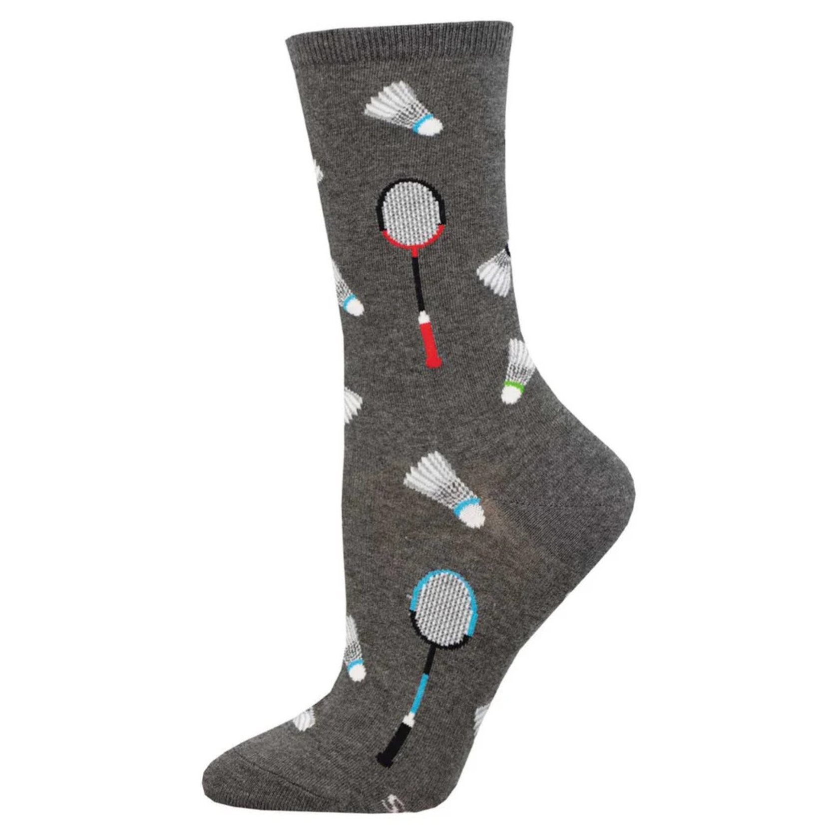 WHAT A RACKET- CHARCOAL HEATHER- 9-11