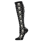 CROSSBONES SOCKS- BLACK- 9-11