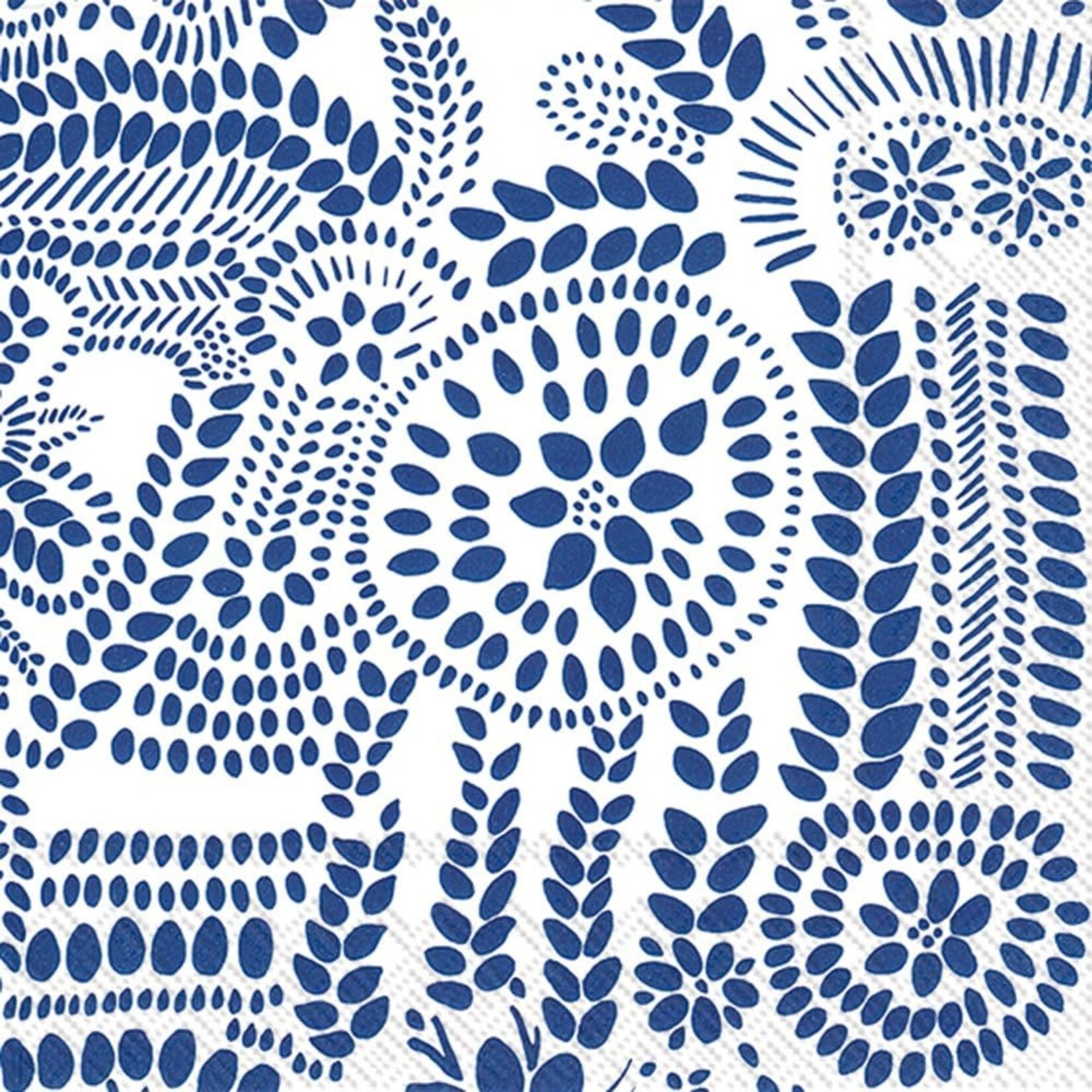 Boston International Nasia White Blue Lunch Napkin