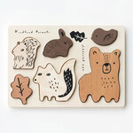 Wee Gallery Wooden Tray Puzzle- Woodland Animals