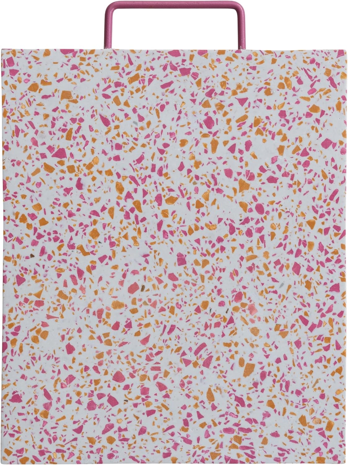 Resin Pink Terrazzo Serving Board with Handle