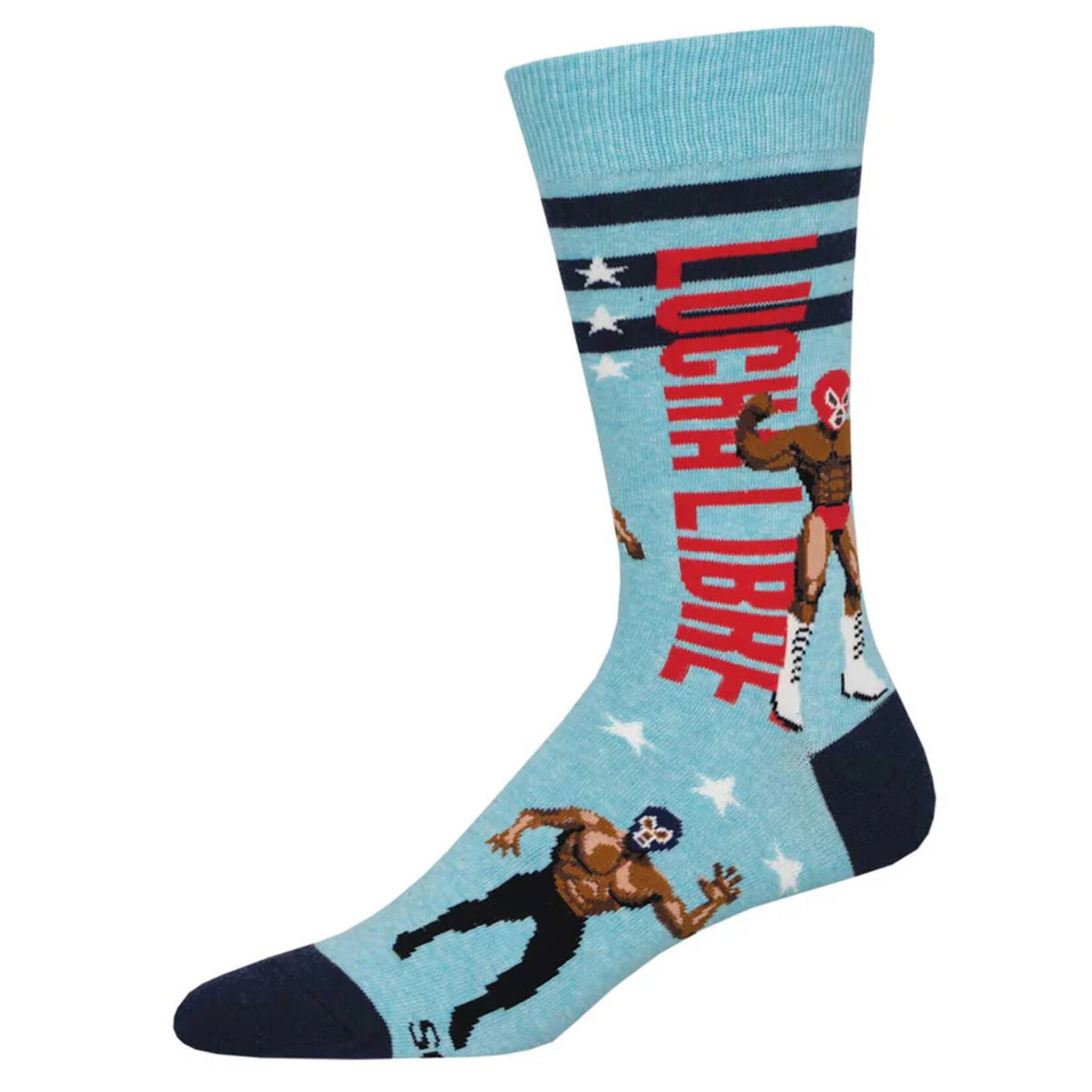 LUCHA LIBRE- BLUE HEATHER- 10-13