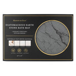 Core Home Diatomite Stone Smooth Bath Mat- Grey