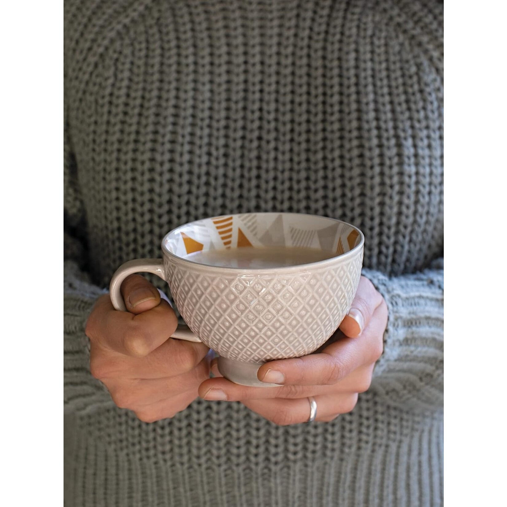 Now Designs Taupe Latte Mug