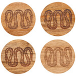 Now Designs Olympus Engraved Coasters SET OF 4