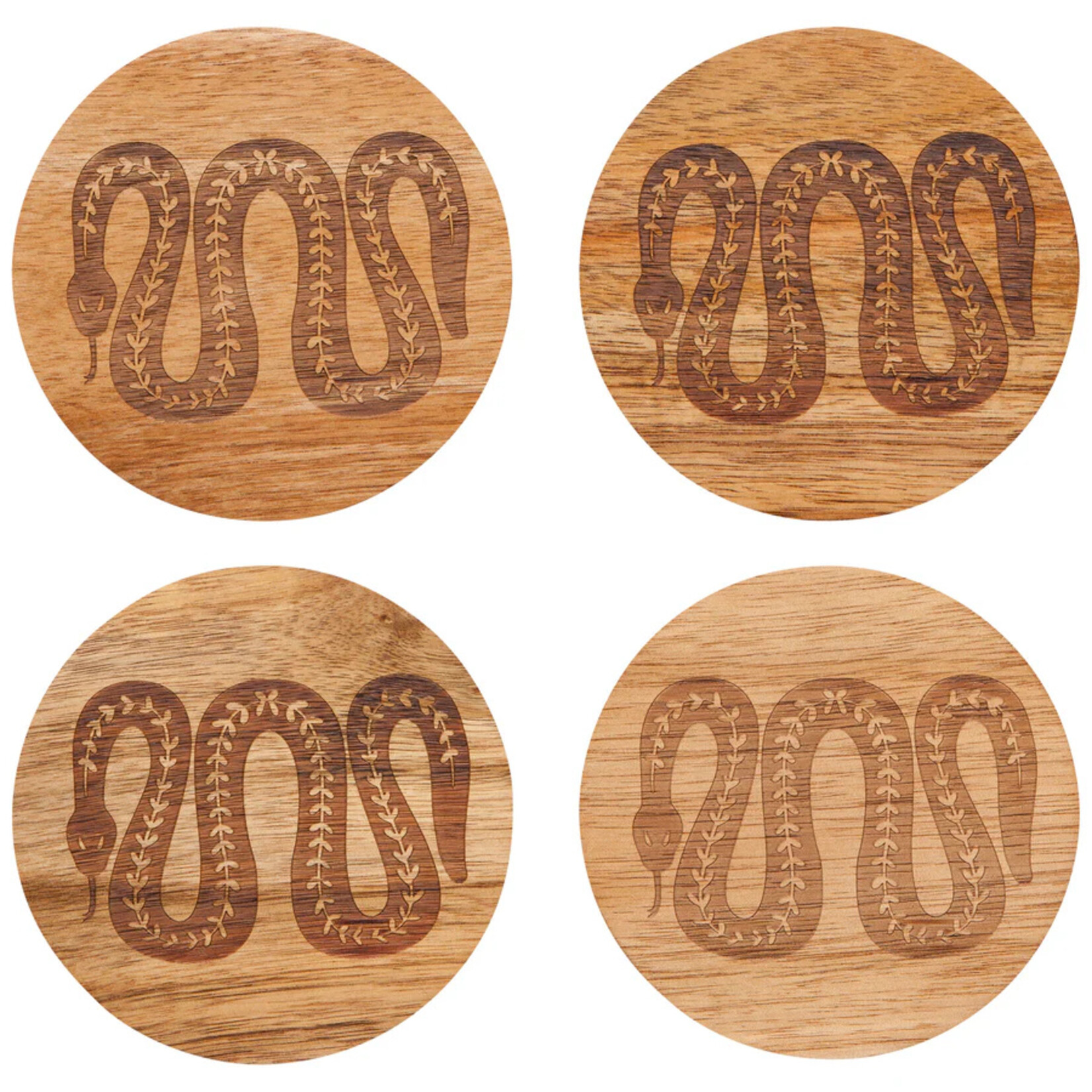 Now Designs Olympus Engraved Coasters SET OF 4