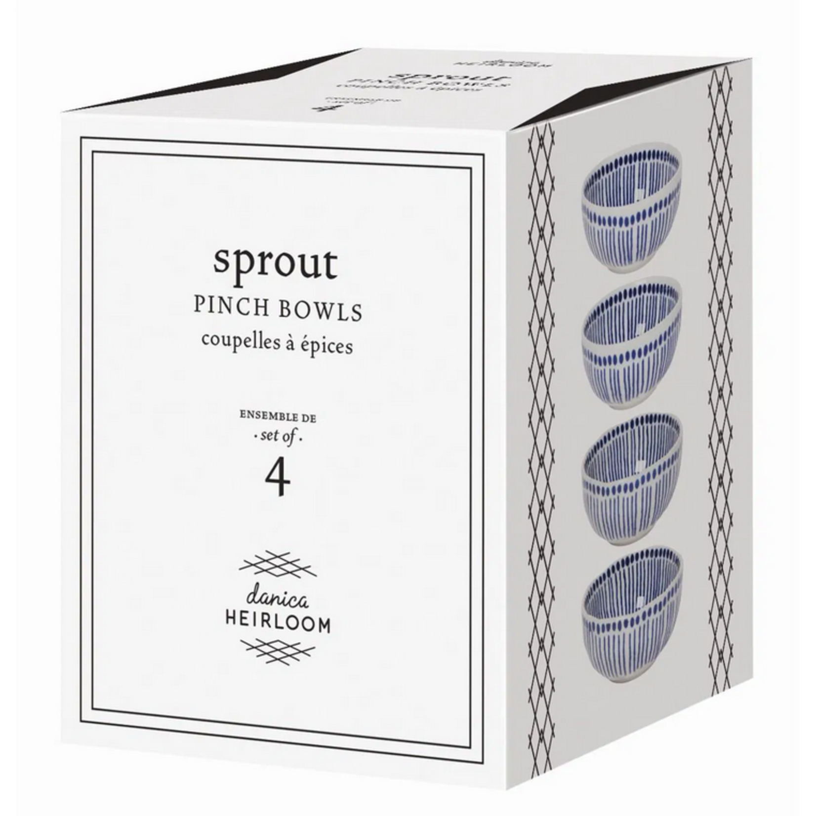 Now Designs SET OF 4 Pinch Bowls Sprout