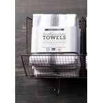 Now Designs Black Brooklyn Stripe Dish Towel SET OF 4