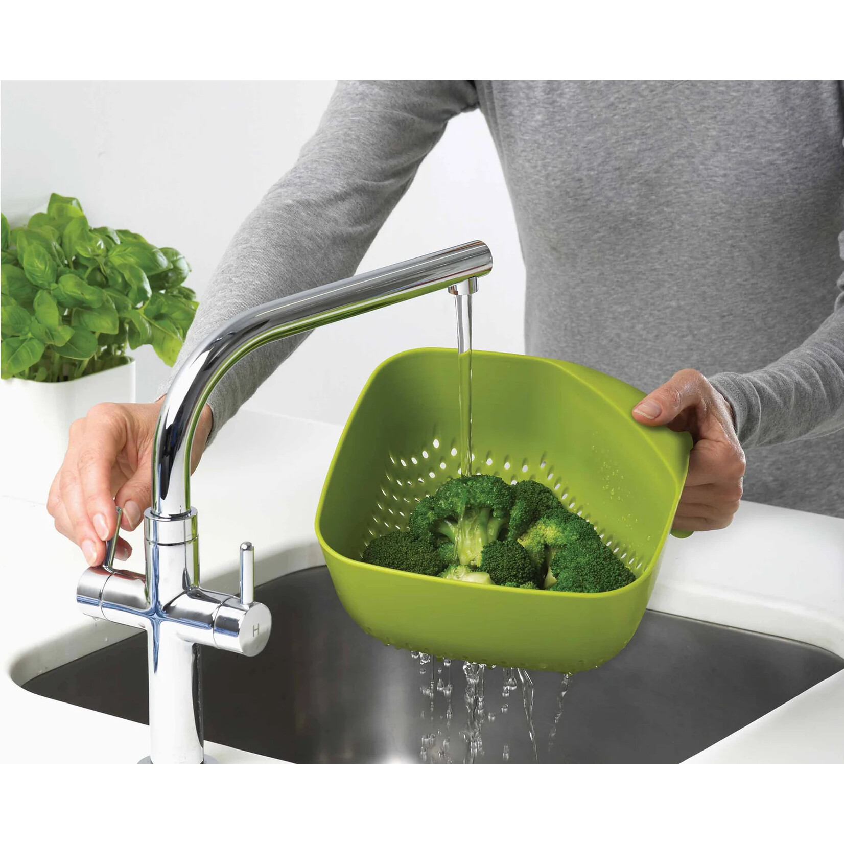 Square Colander- White