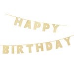 Gold Happy Birthday Garland