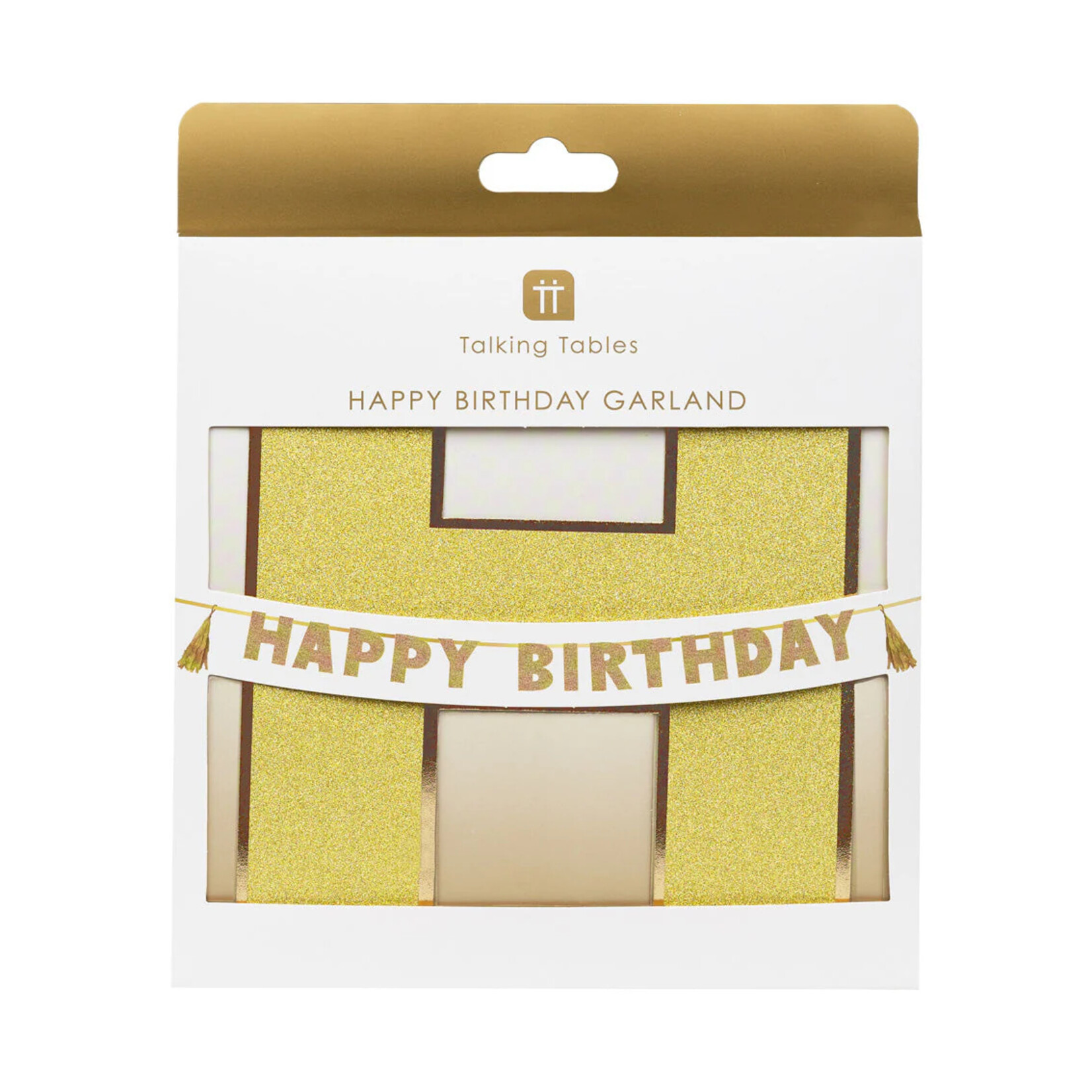 Gold Happy Birthday Garland
