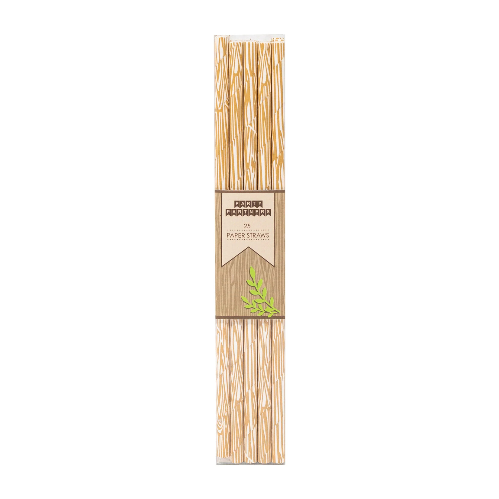 Woodgrain Paper Straws