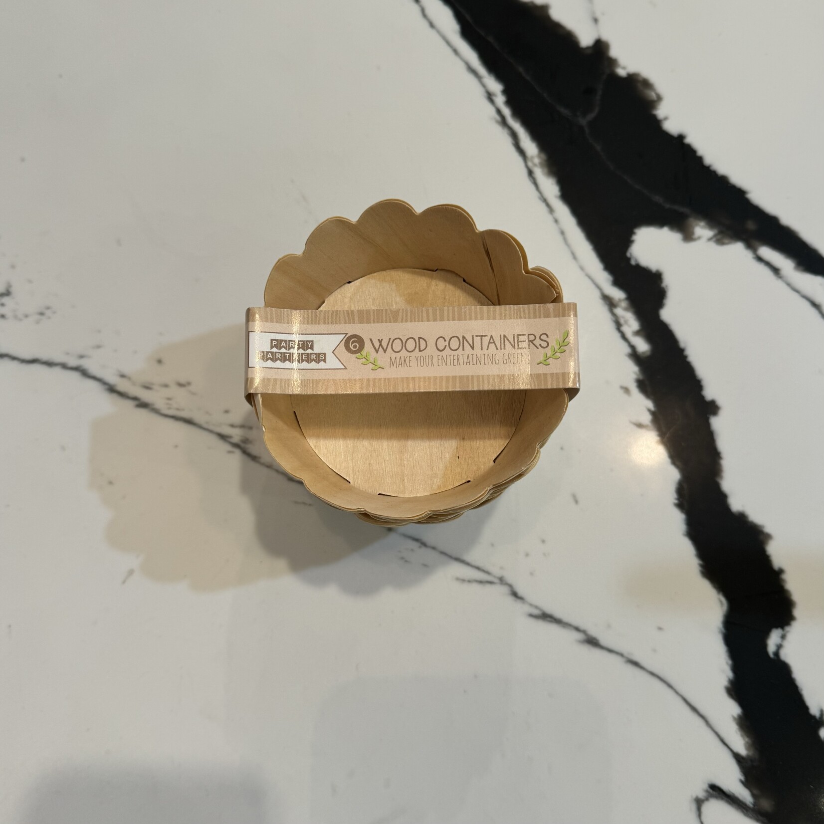 Wood Party Bowls Set of 6