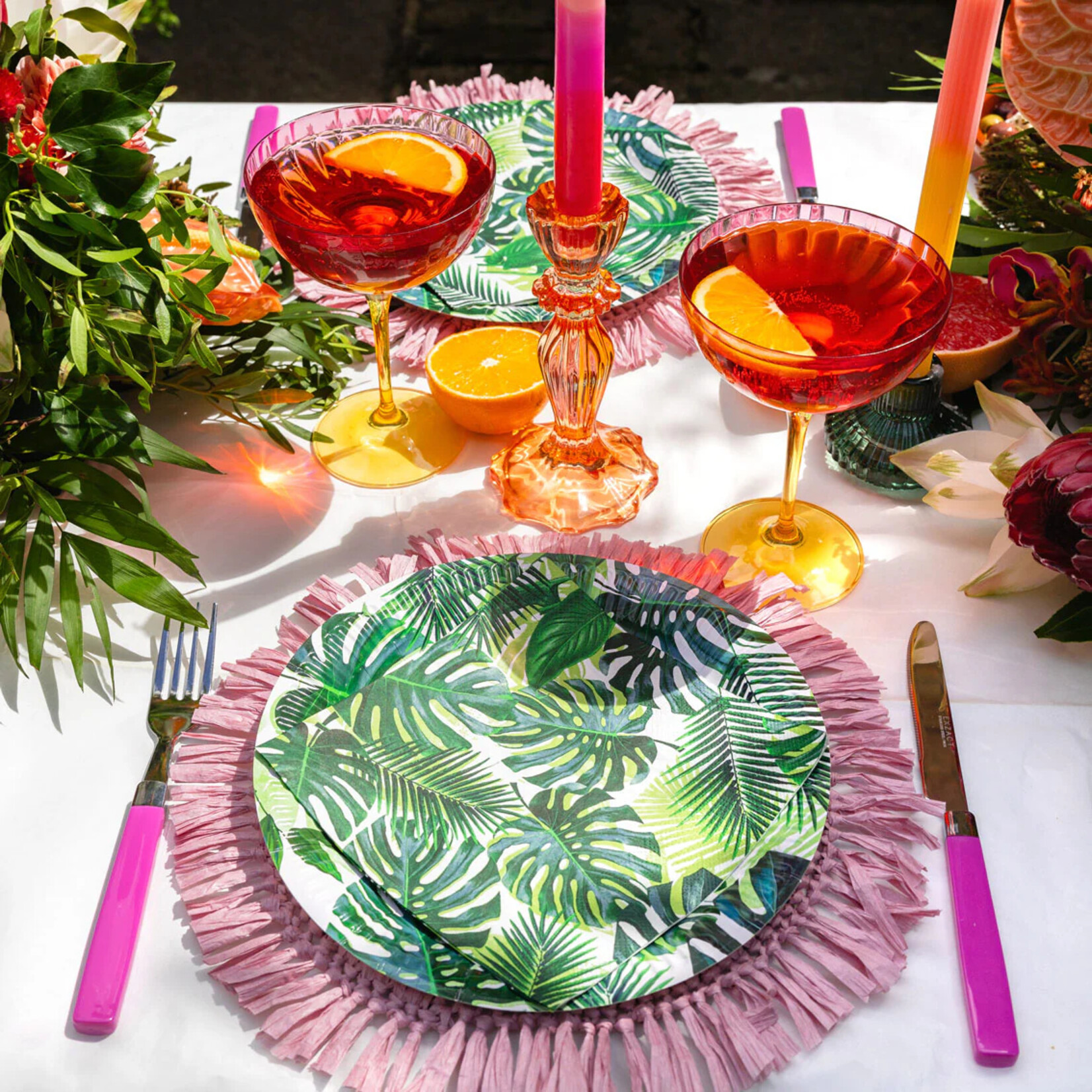 Tropical Paper Plates