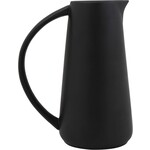 Round Stoneware Pitcher Black