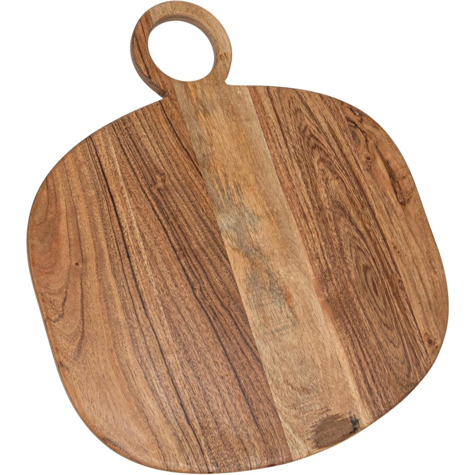 Creative Co-Op Acacia Wood Cheese Board w Handle, Natural