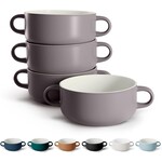 Kook Kook Ceramic Soup Crock 18oz SET of 4- Mauve