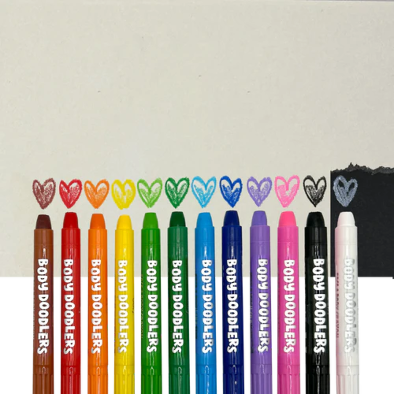 OOLY Body Doodlers Face & Body Crayons - Set of 12
