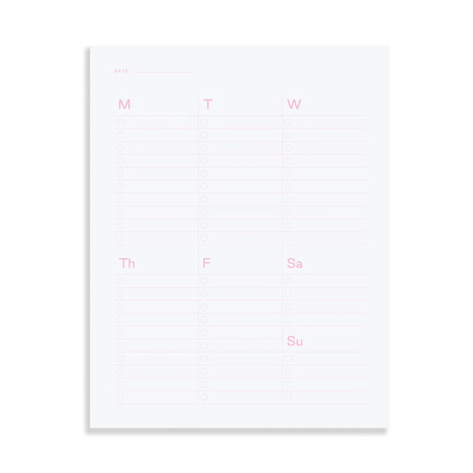 Moglea Folio Refill Pad- Weekly