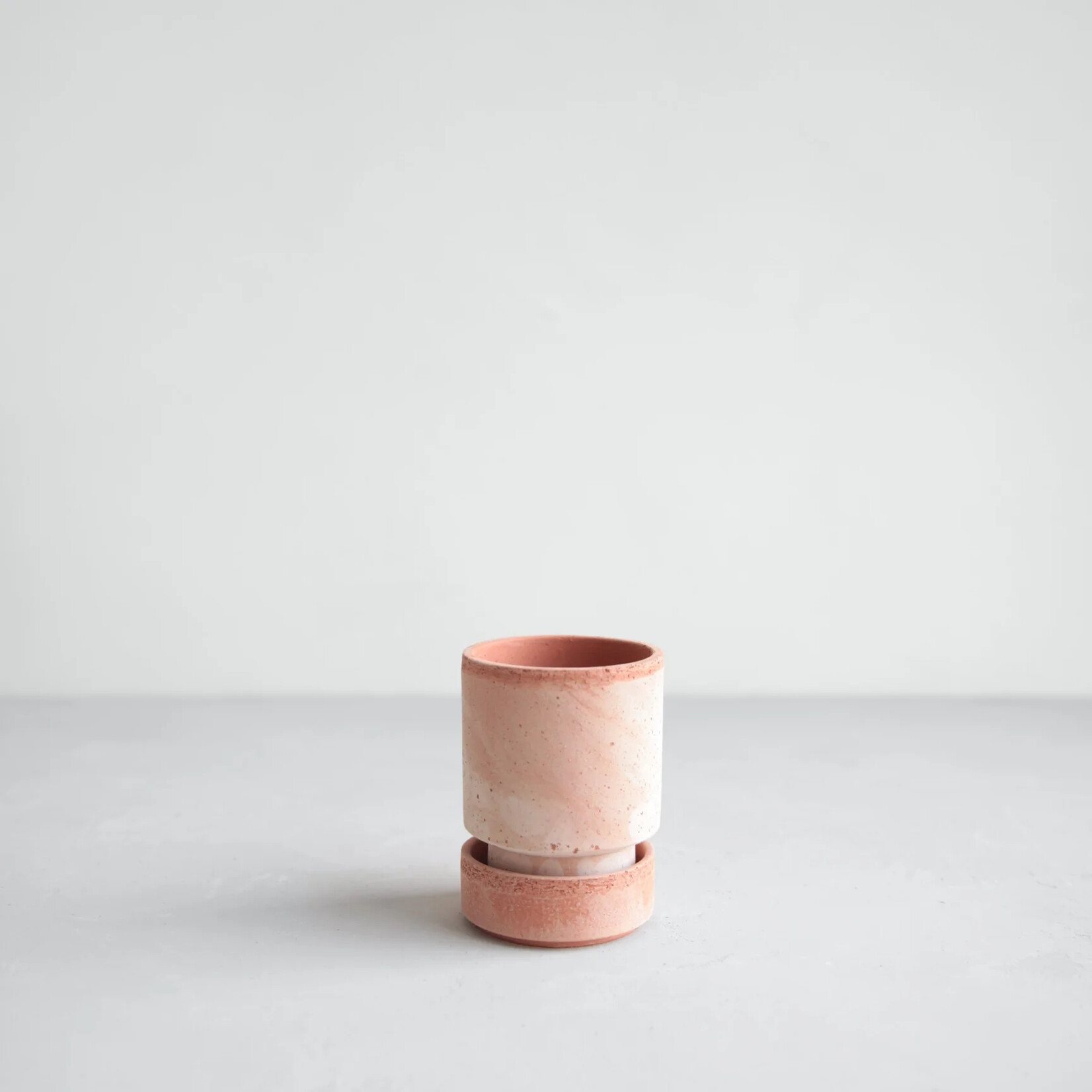 Bergs Potter Hoff Raw Planter- 8cm Rosa