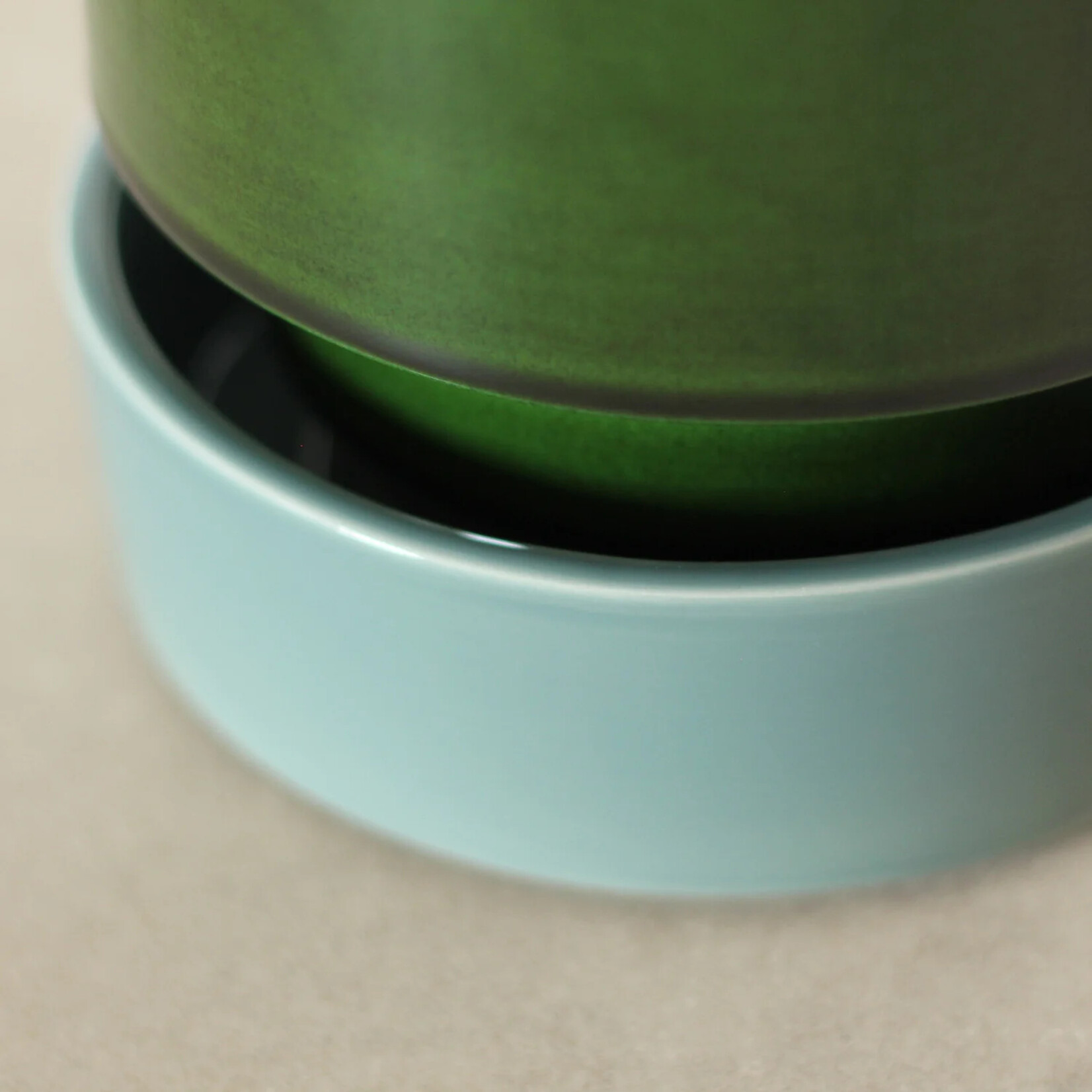 Bergs Potter Hoff Glazed Saucer- 18cm Misty Blue