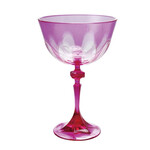 Creative Co-Op Fuchsia Acrylic Stemmed Wine Glass
