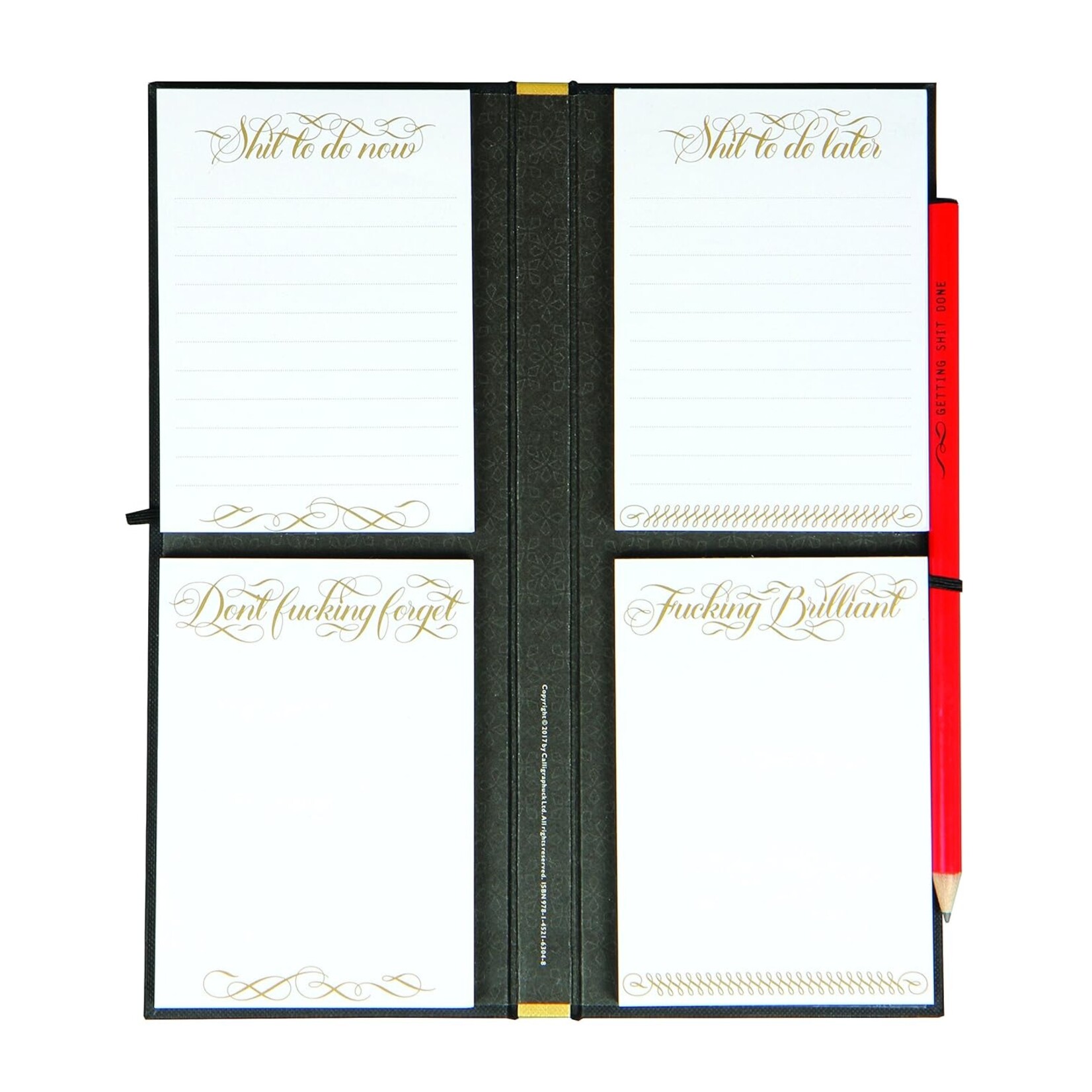 Chronicle Books Getting Shit Done List Ledger