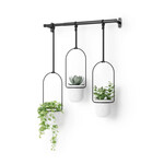 Triflora Hanging Planter White SET OF 3