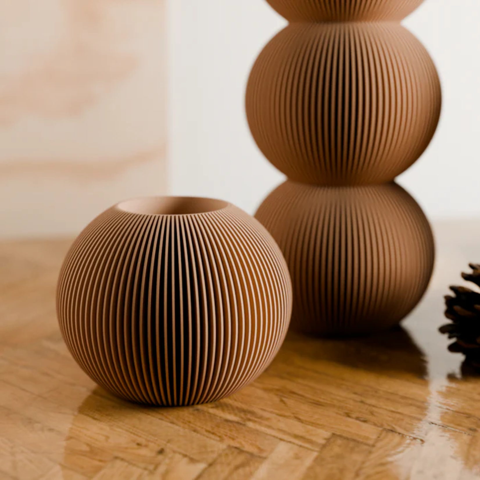Modernized Pottery Modernized Pottery Bubbly Vase Natural Wood