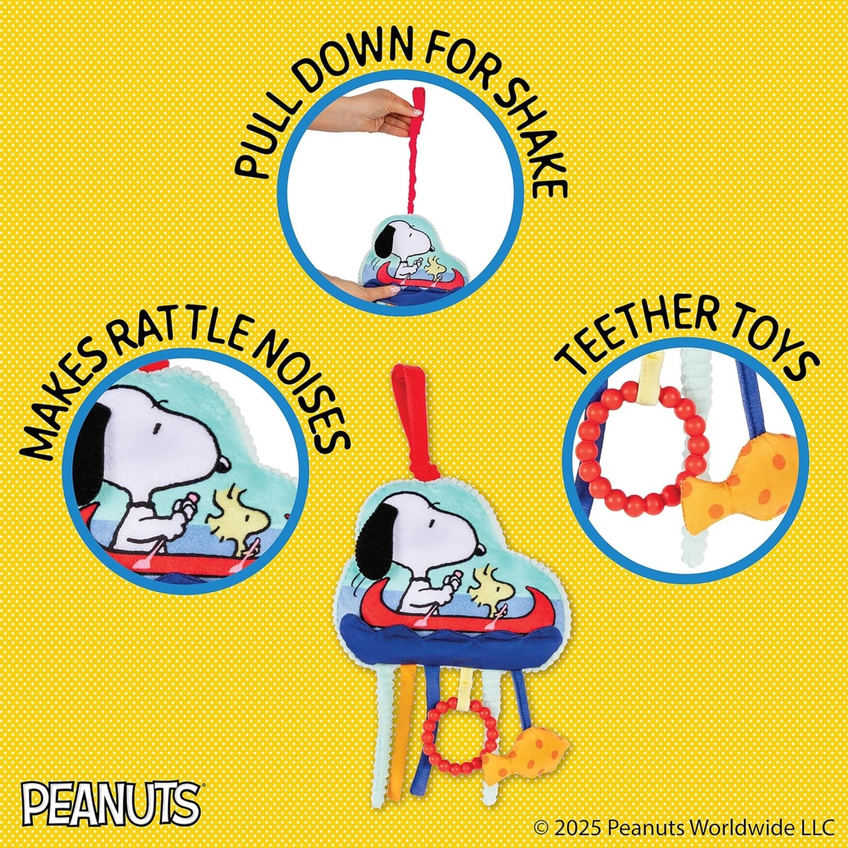 Kids Preferred Peanuts Woodstock Pulldown Ziggle Toy