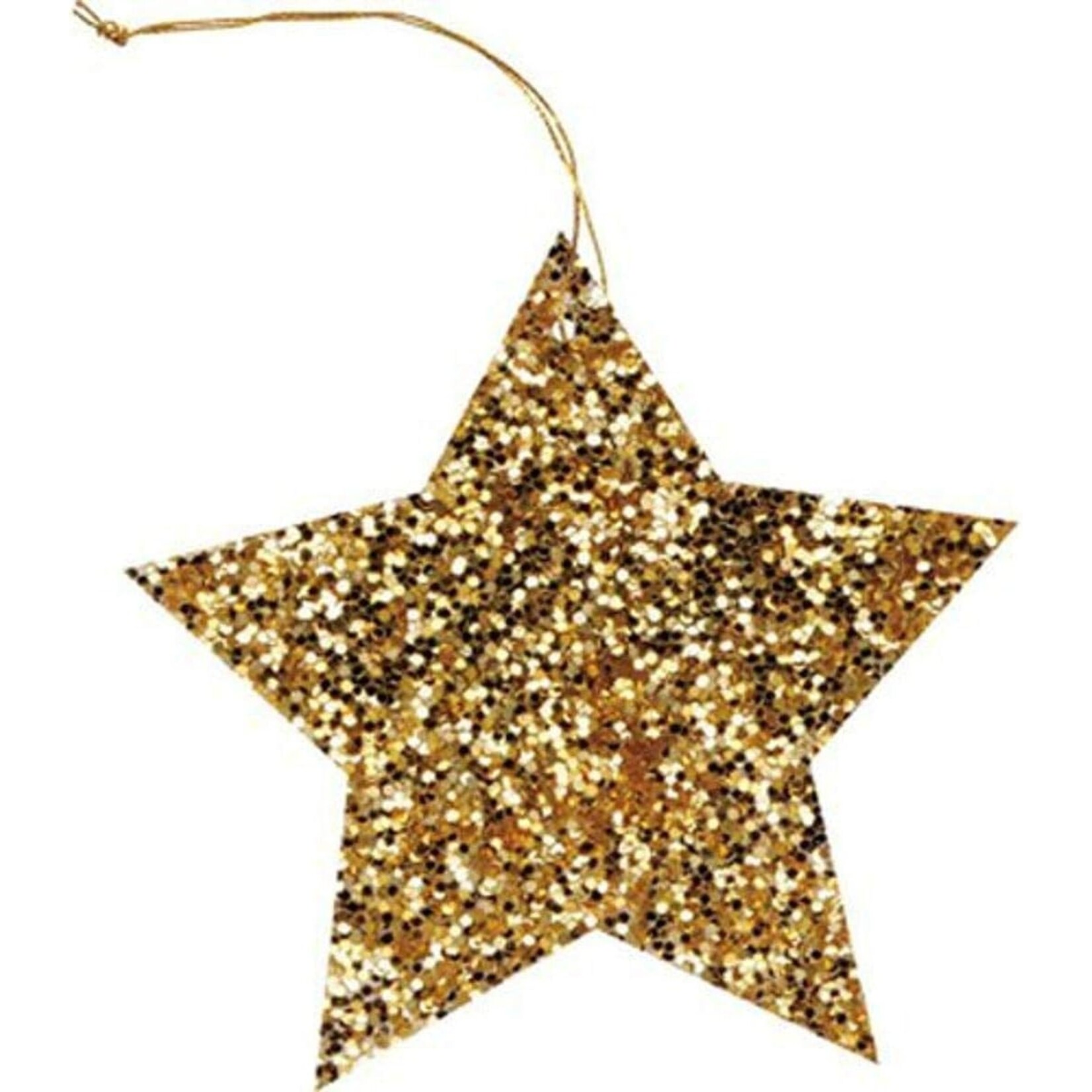 Die- Cut Glitter Star Hang Tags