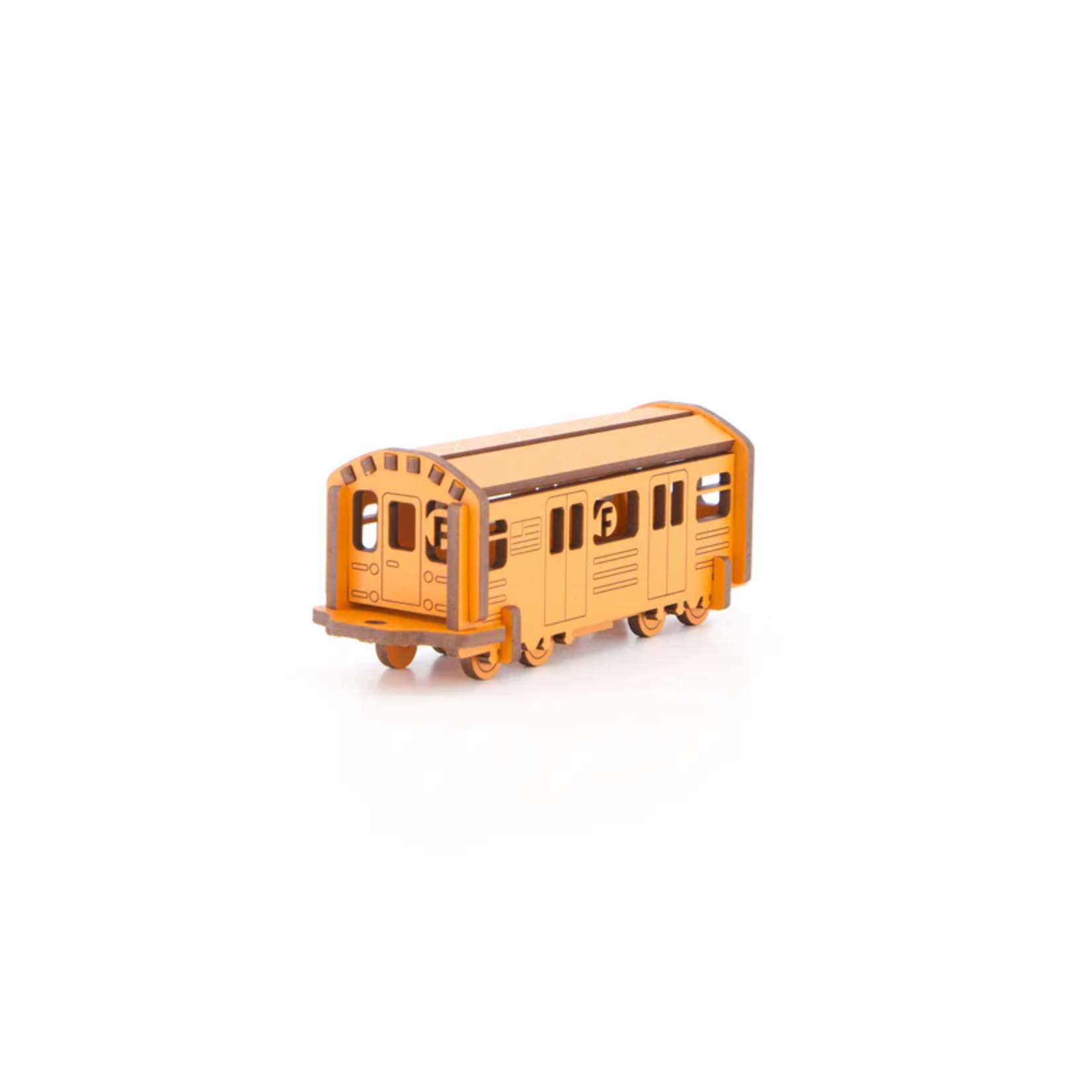 Little and Wood 3D Wood Kit- NY Subway (M Orange F Train)