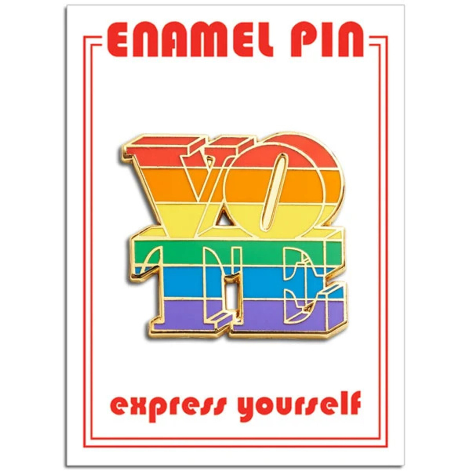 VOTE (Rainbow) Pin