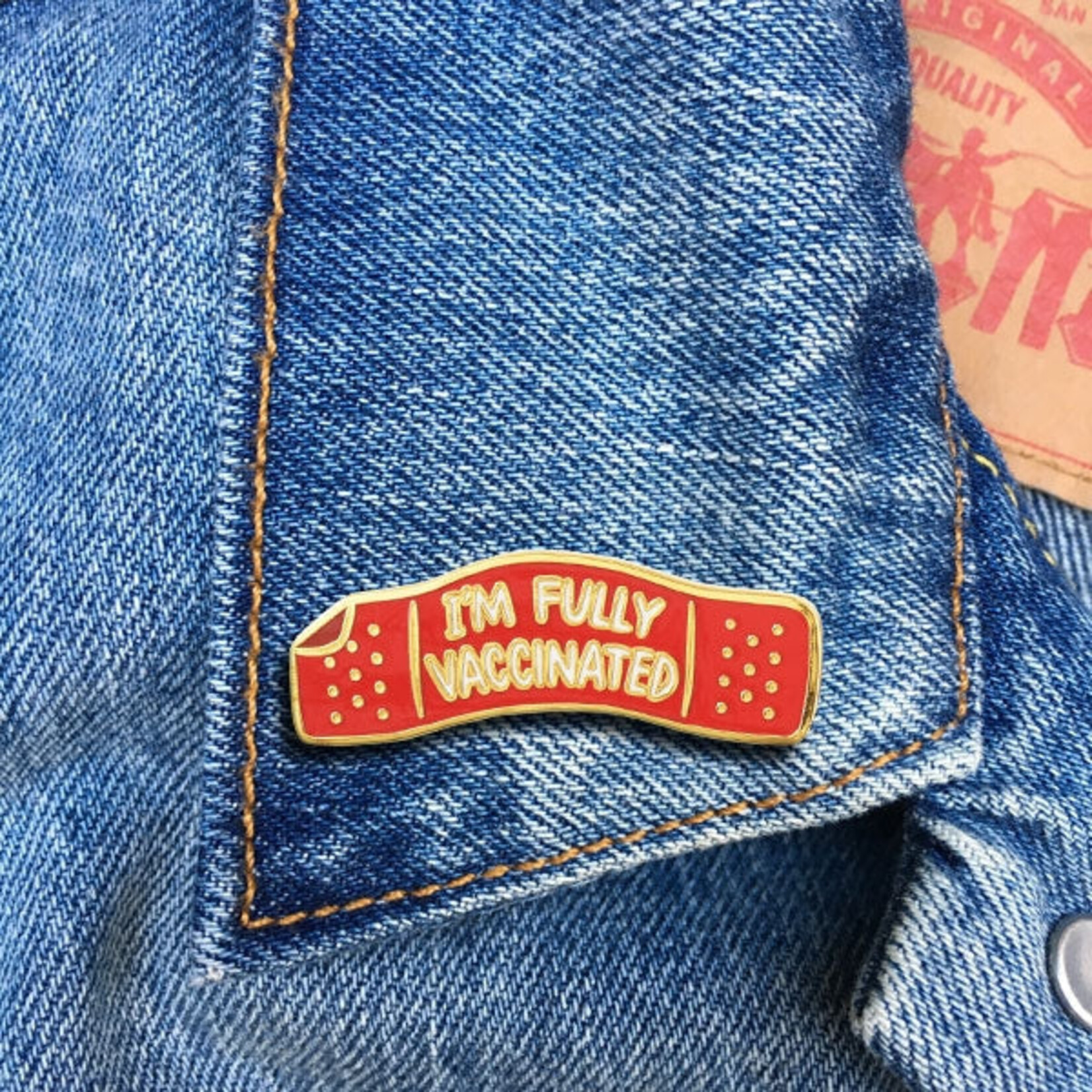 Vaccine Bandaid Pin