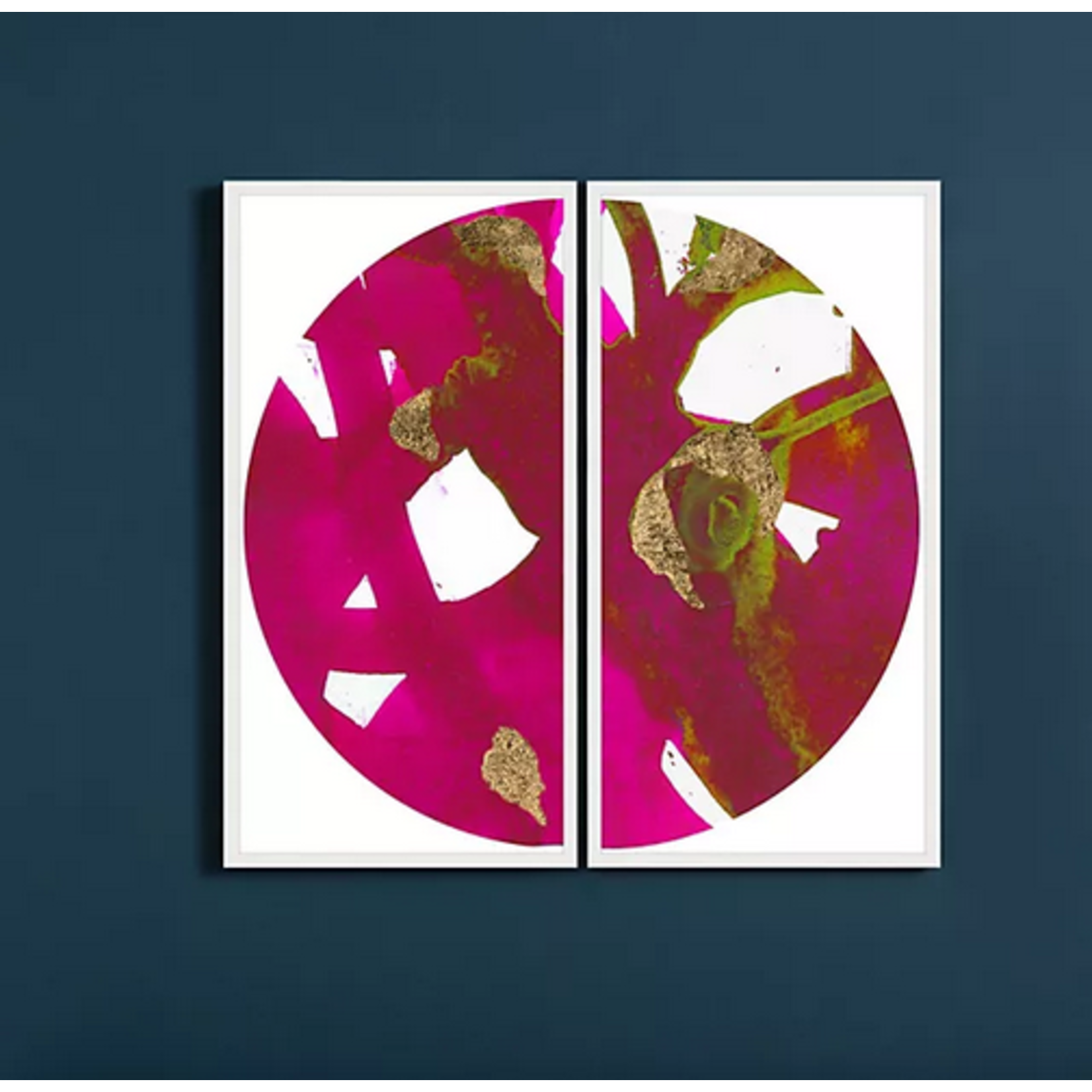 Zoe Bios Creative Malta Globe Diptych Fuchsia (20x40 per piece)