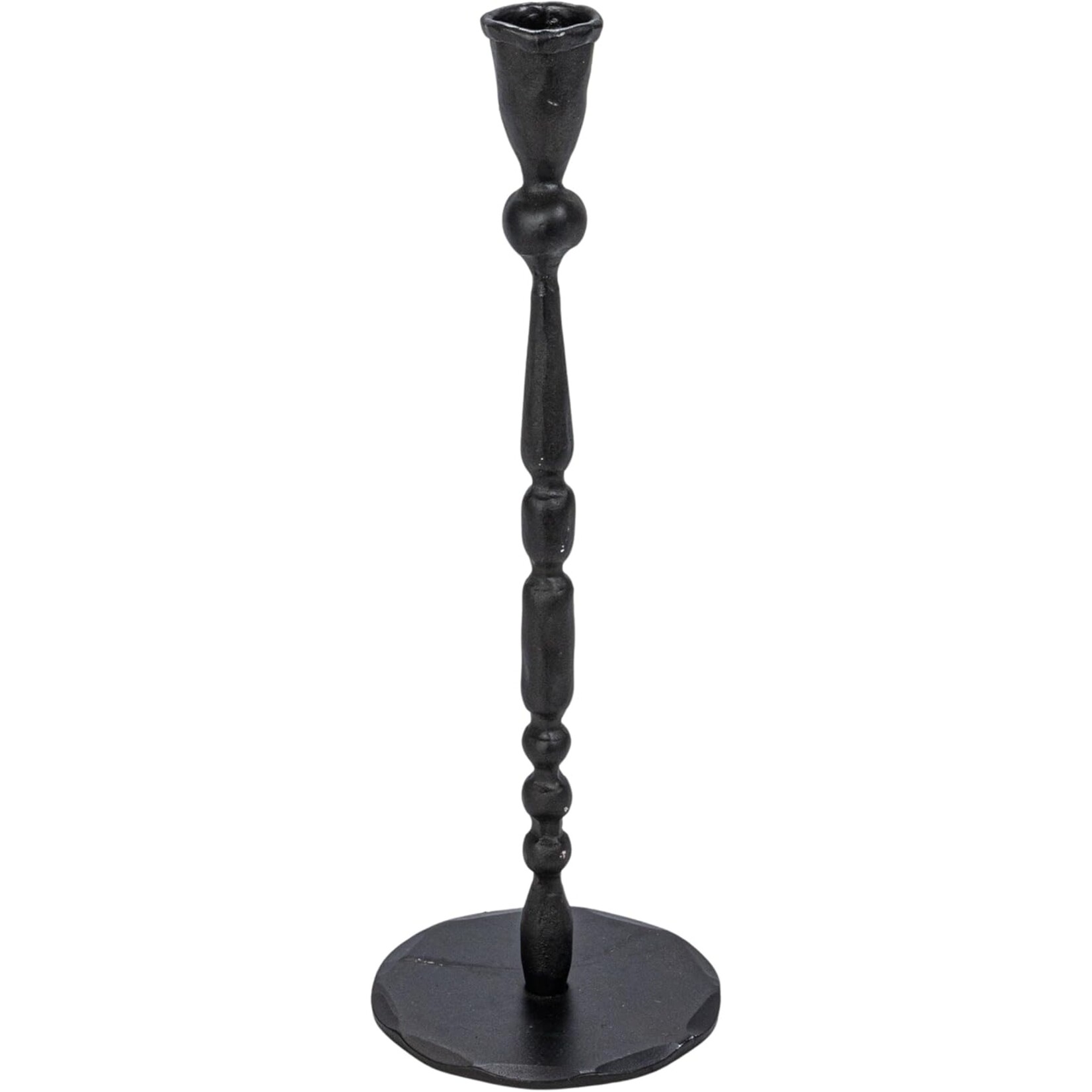 Creative Co-Op Black Hand -Forged Iron Taper Holder- Medium