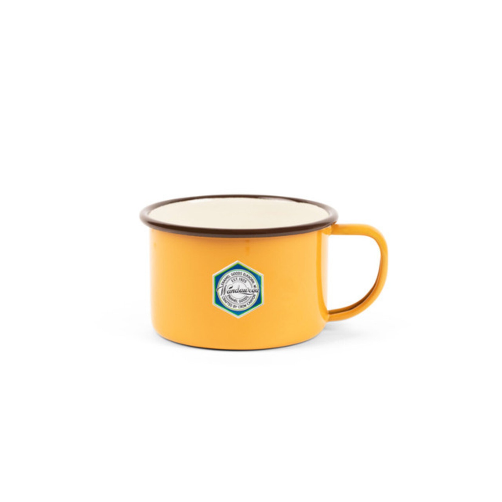 Crow Canyon Home CCH Enamel Soup Mug- Mustard Yellow