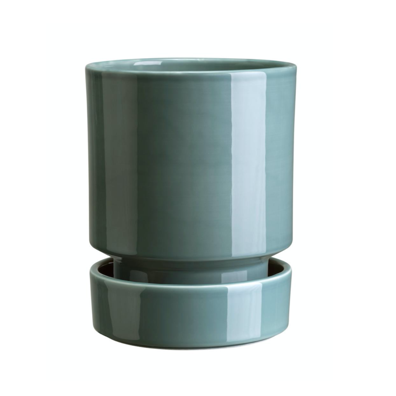 Bergs Potter Hoff Glazed Planter- 14cm Misty Blue