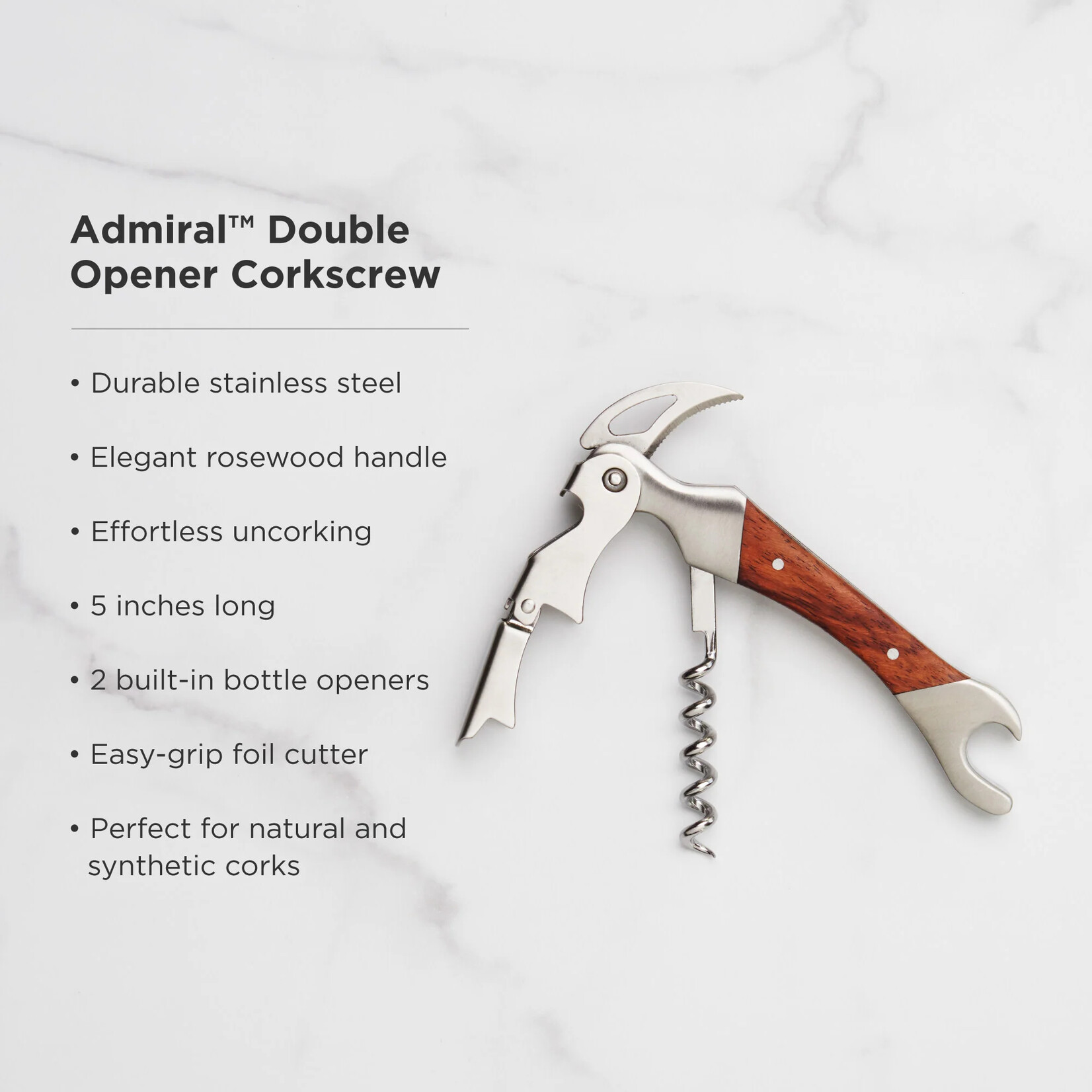 Double Opener Corkscrew