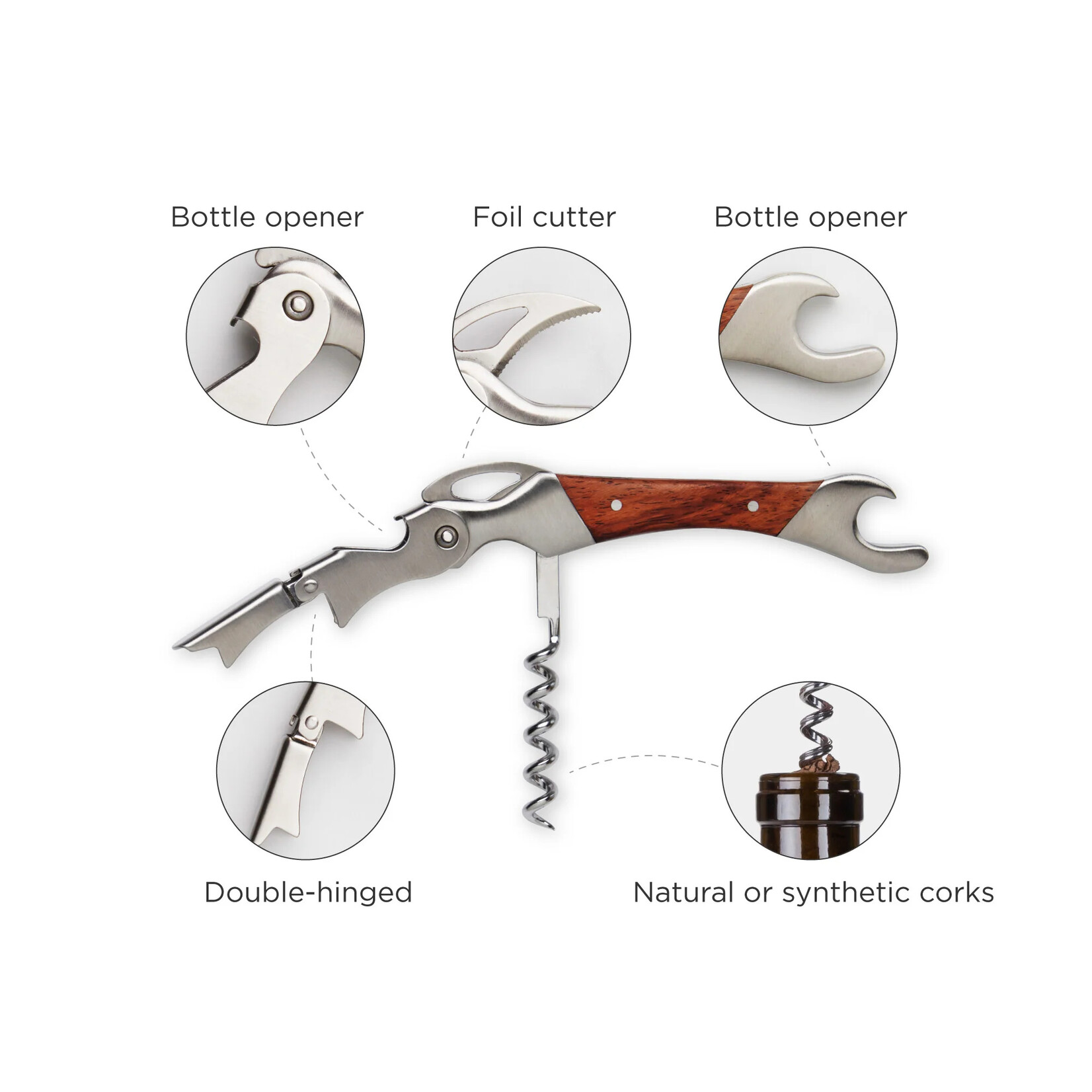 Double Opener Corkscrew