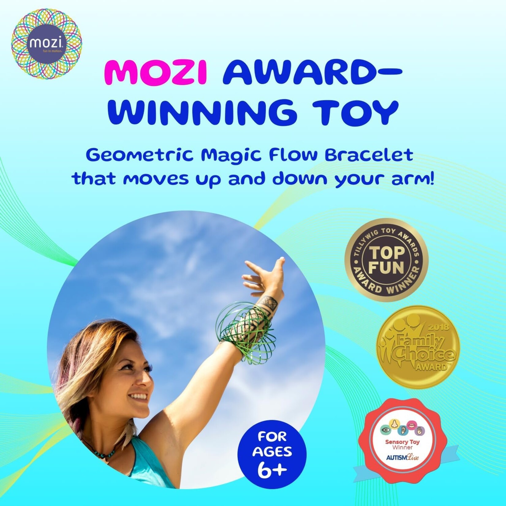 Fun in Motion Mozi & Glozi Flow Toy- Iridescent