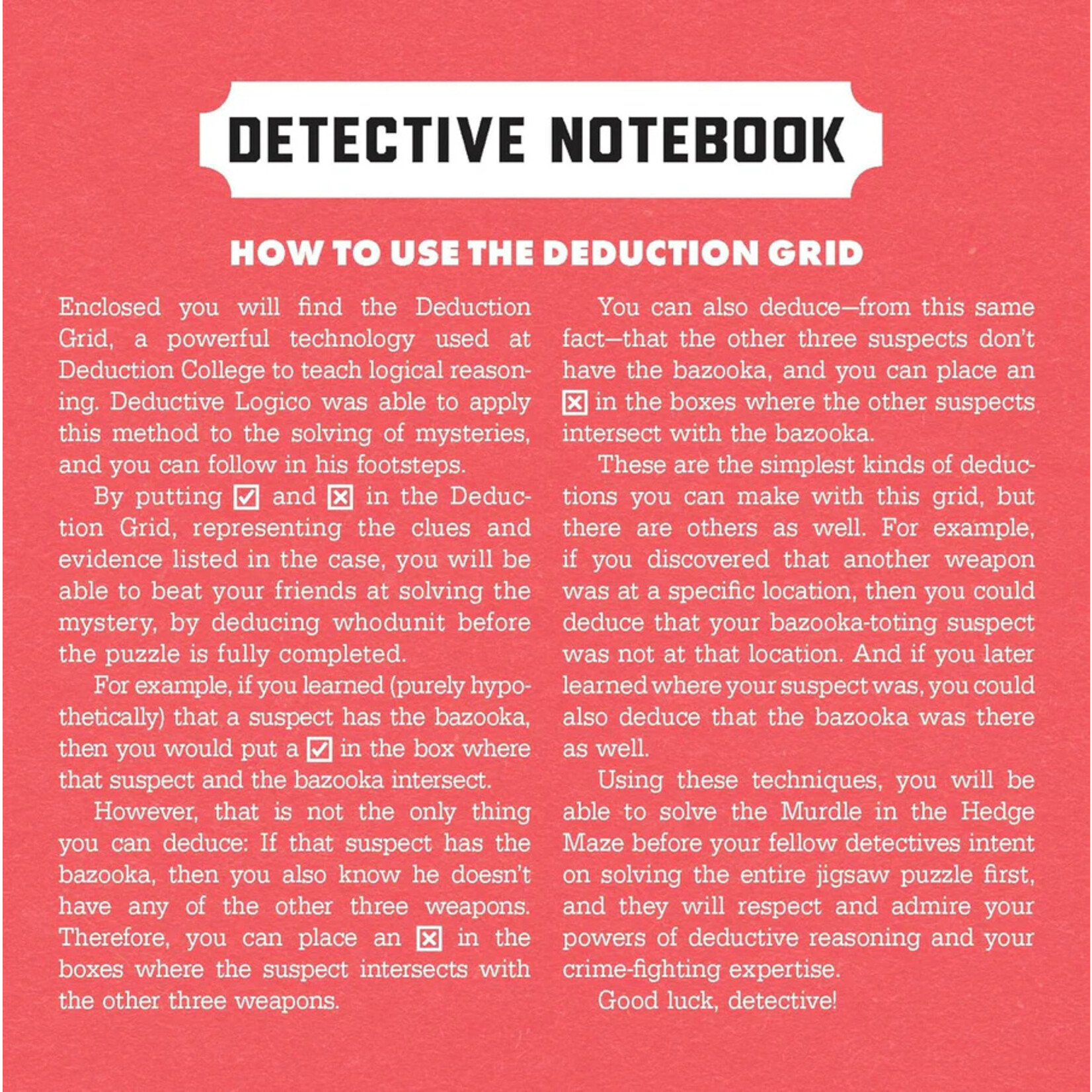 Chronicle Books Murdle in the Hedge Maze 500 pc Puzzle