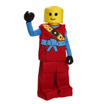 Dress Up America Kids Red Toy Block Ninja Costume (L 12-14)