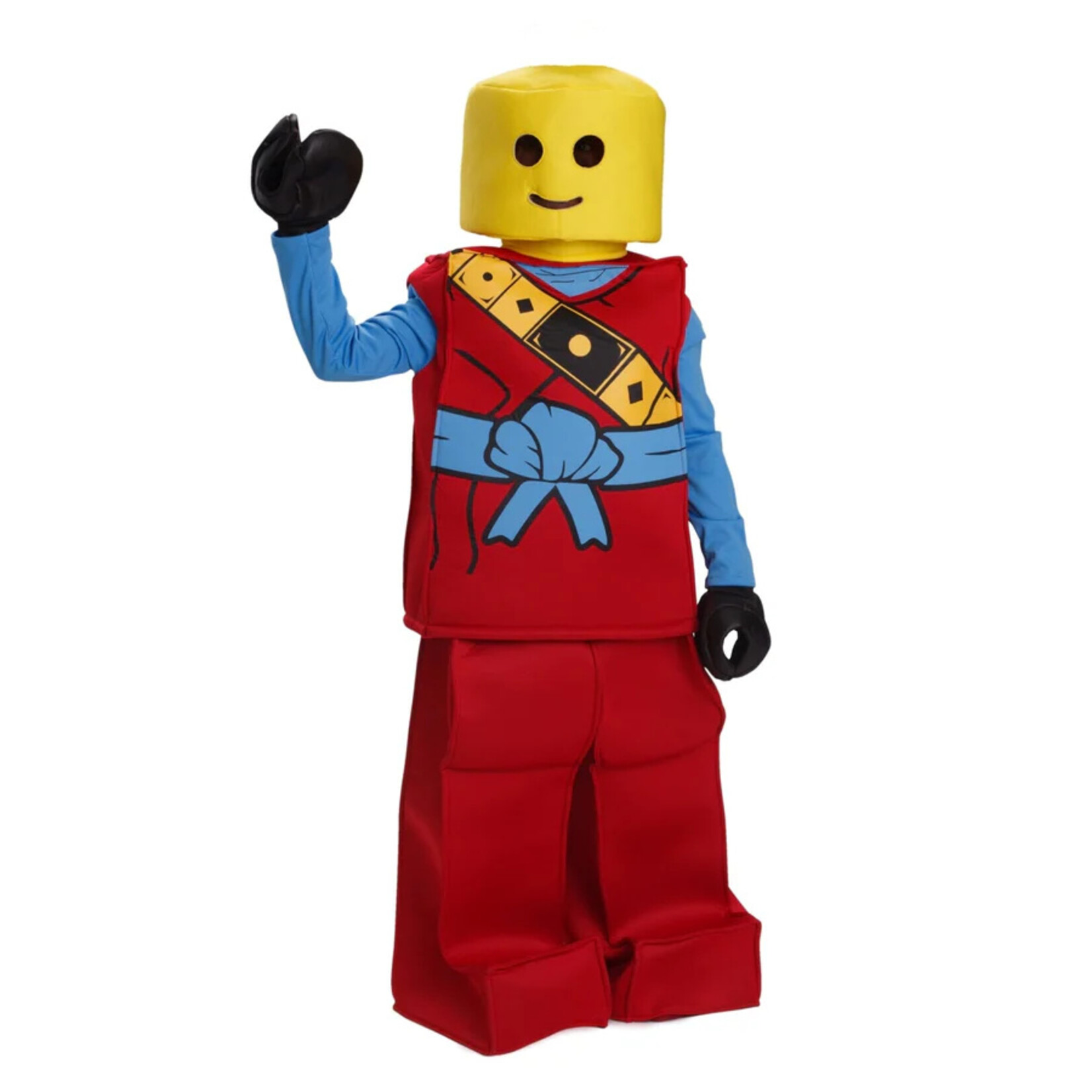 Dress Up America Kids Red Toy Block Ninja Costume (L 12-14)