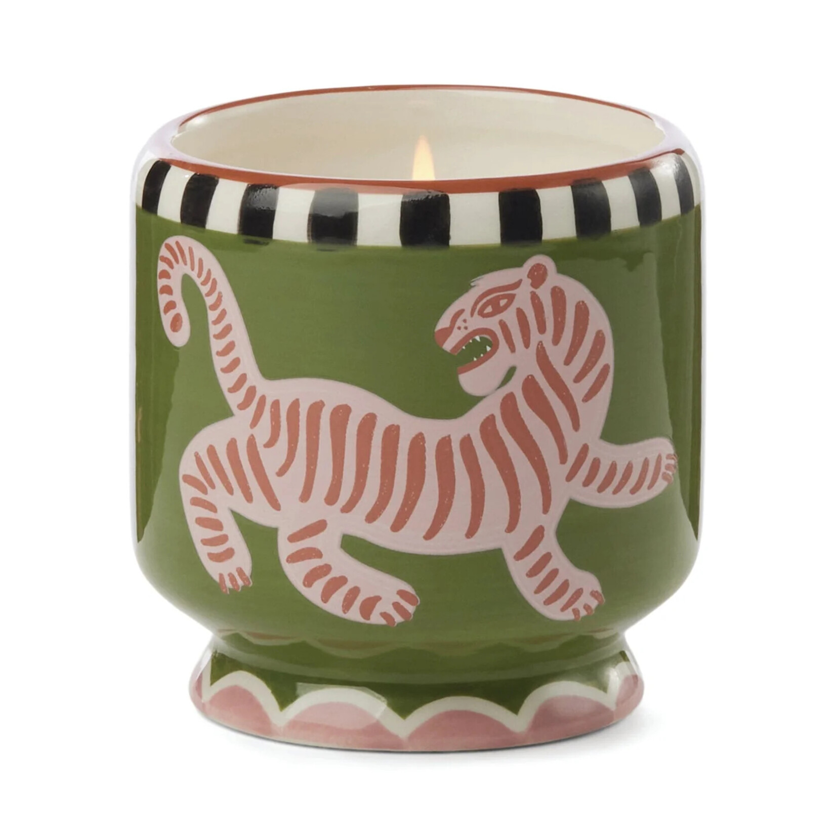 Paddywax A Dopo Ceramic Candle Tiger- Black Cedar & Fig