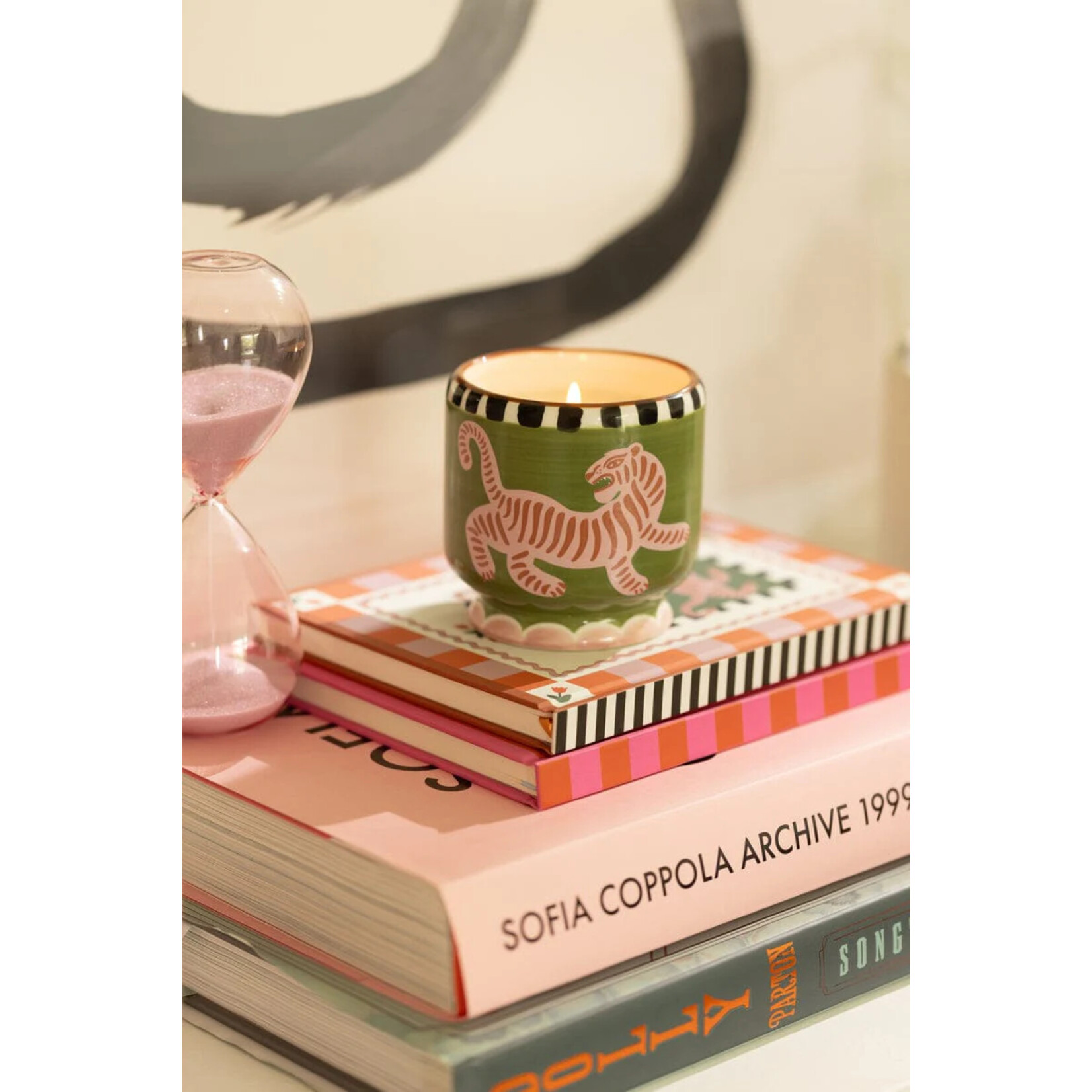 Paddywax A Dopo Ceramic Candle Tiger- Black Cedar & Fig