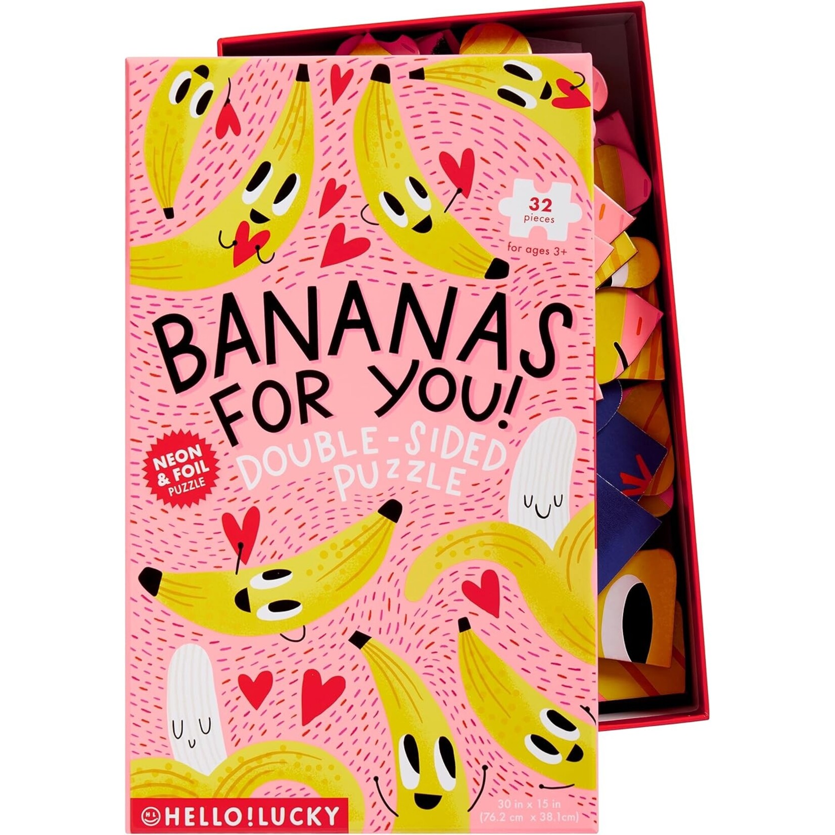 CR Gibson/ The GWC Bananas for You Double Sided Puzzle