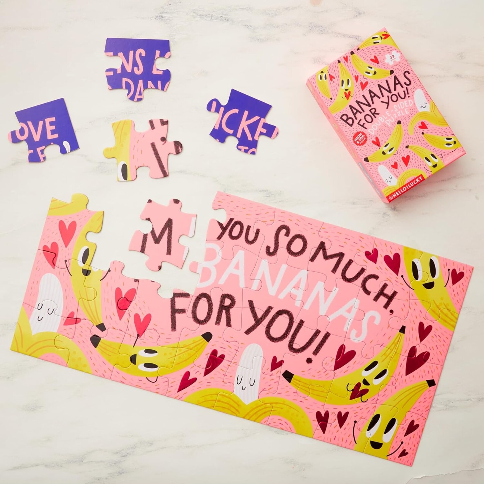 CR Gibson Bananas for You Double Sided Puzzle